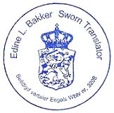Edine Bakker Sworn Translator